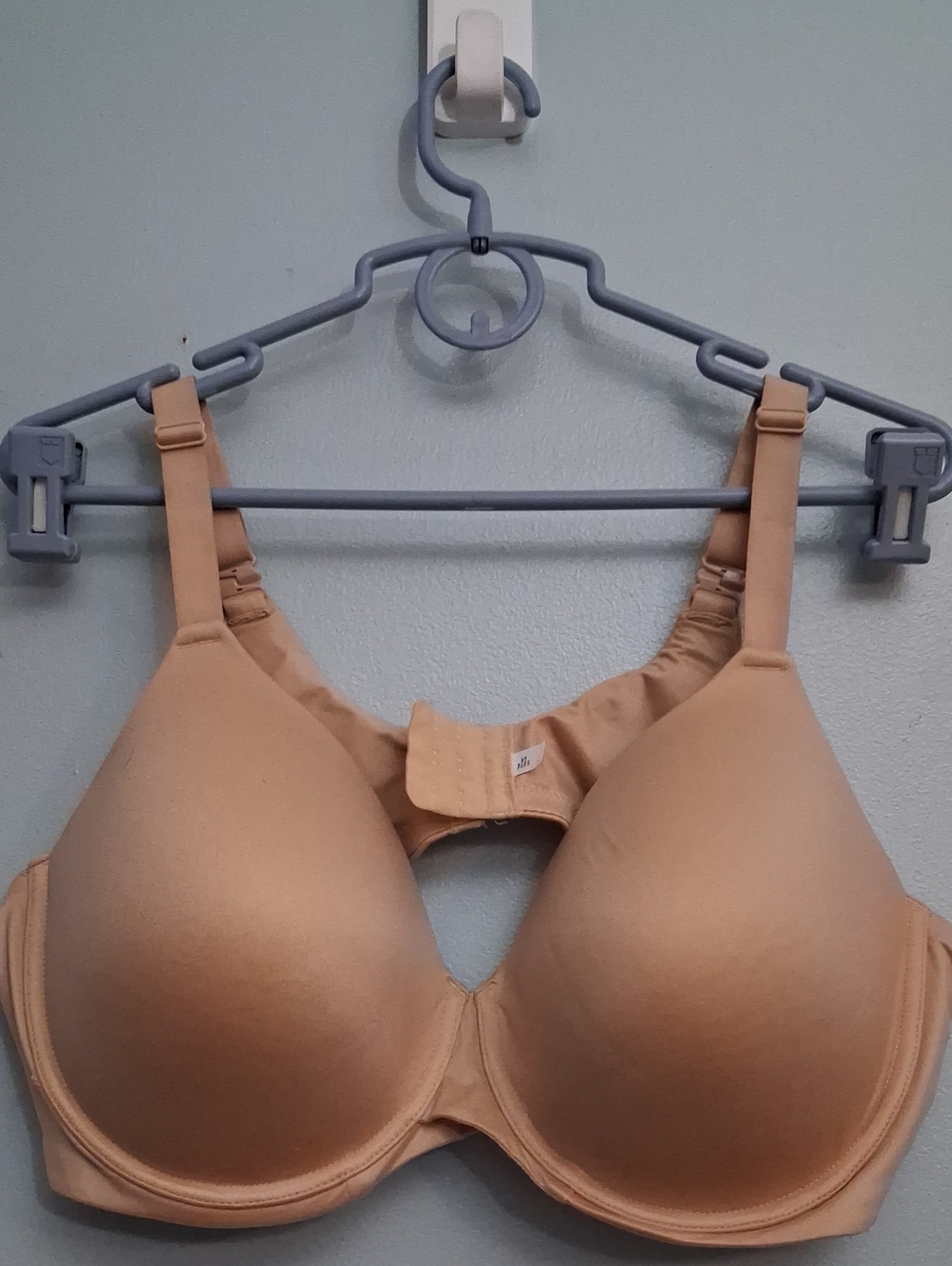 Auden Size 46C Women's Beige Lightly Lined T-Shirt Bra - Smooth Full Coverage